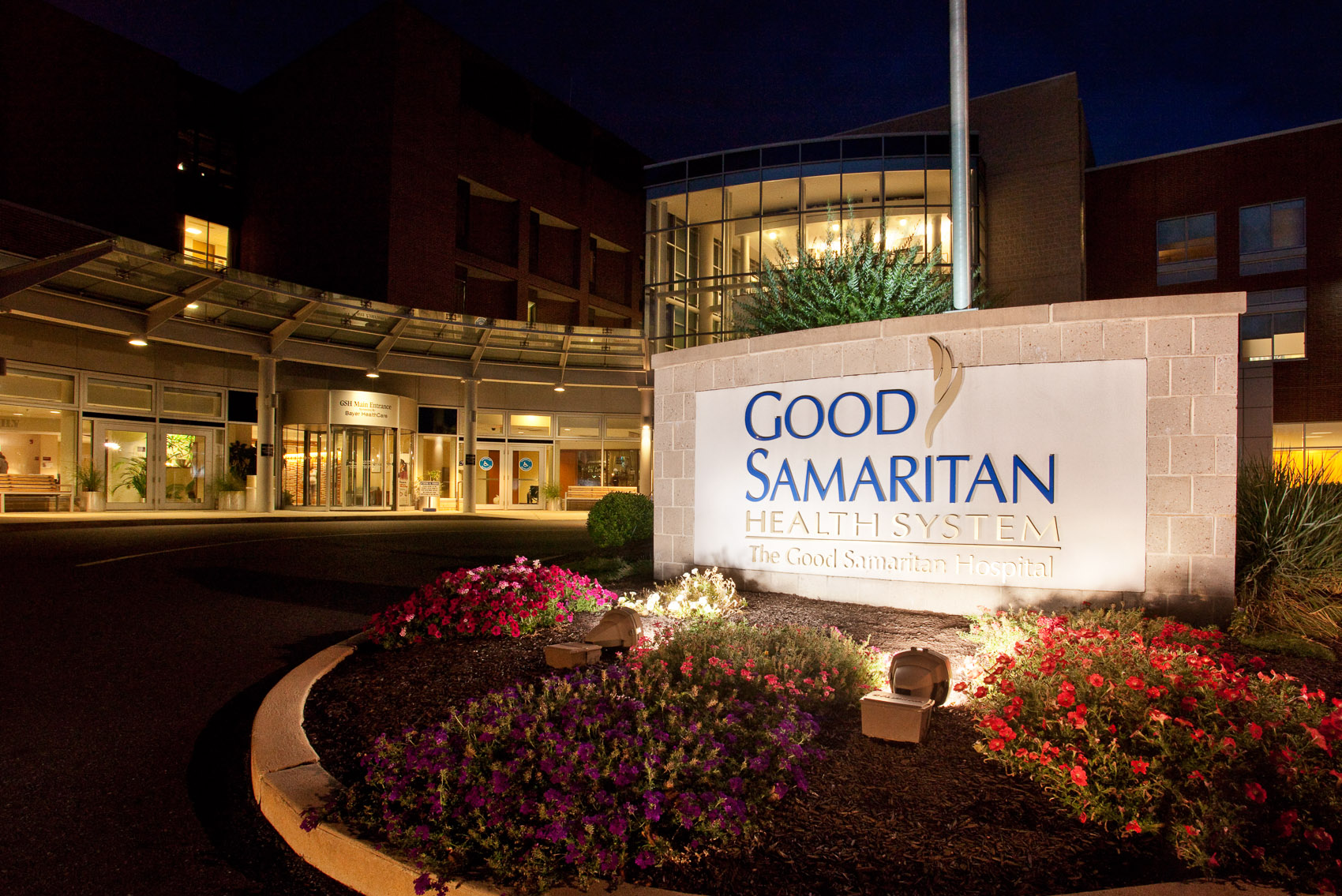 Twilight at the Good Samaritan Hospital in Lebanon, PA | J. Eldon Zimmerman Photography | Lancaster, PA Architecture Photographer