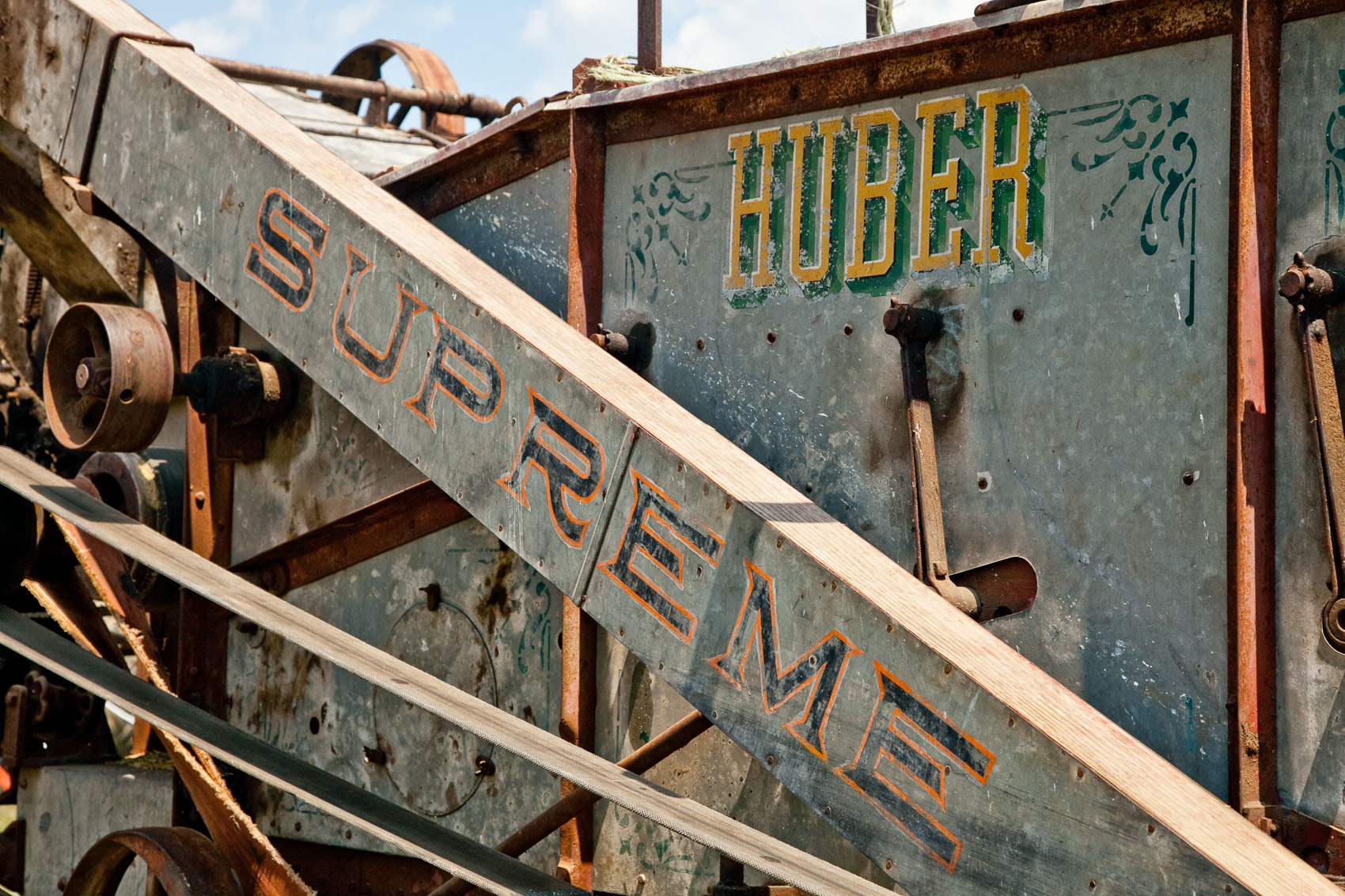Vintage Huber Supreme Threshing Machine at Shirktown Threshermans Reunion in New Holland, PA | J. Eldon Zimmerman Photography | Lancaster, PA Commercial Photographer