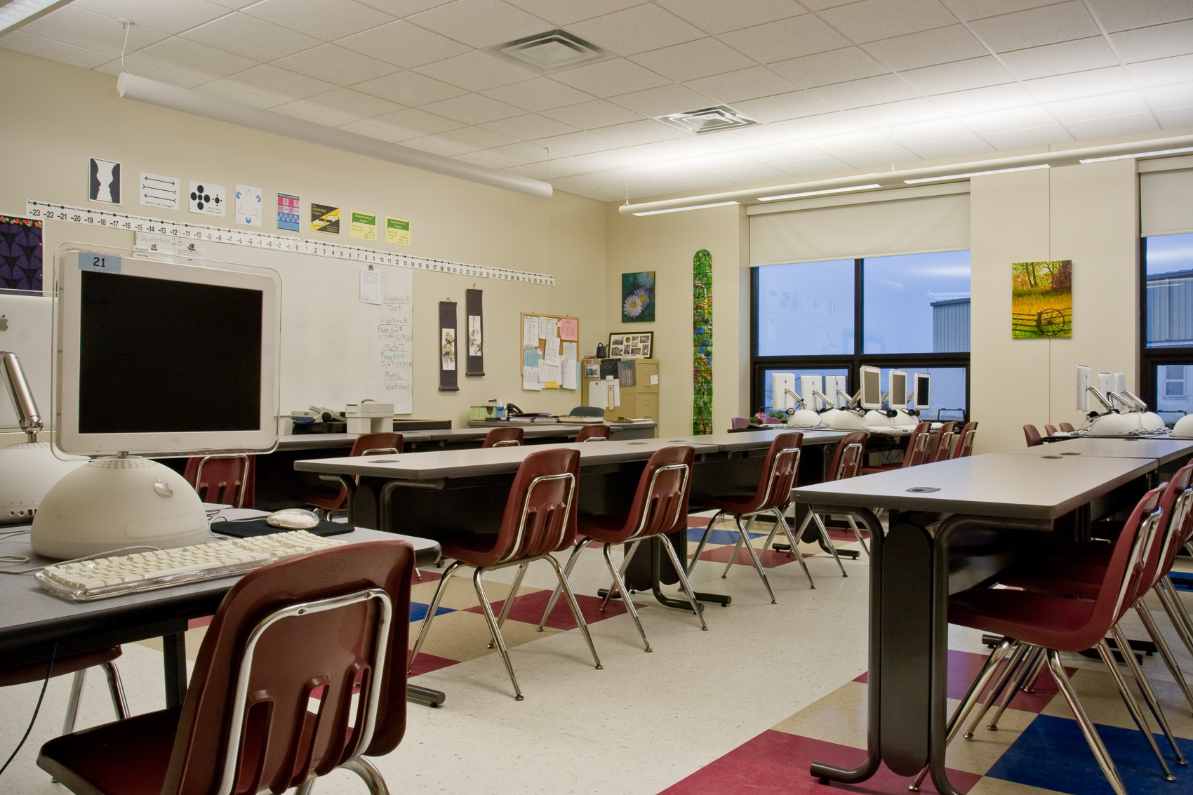 Math and Computer Lab at Hinkletown Mennonite School in Ephrata, PA | J. Eldon Zimmerman Photography | Lancaster, PA Architecture Photographer