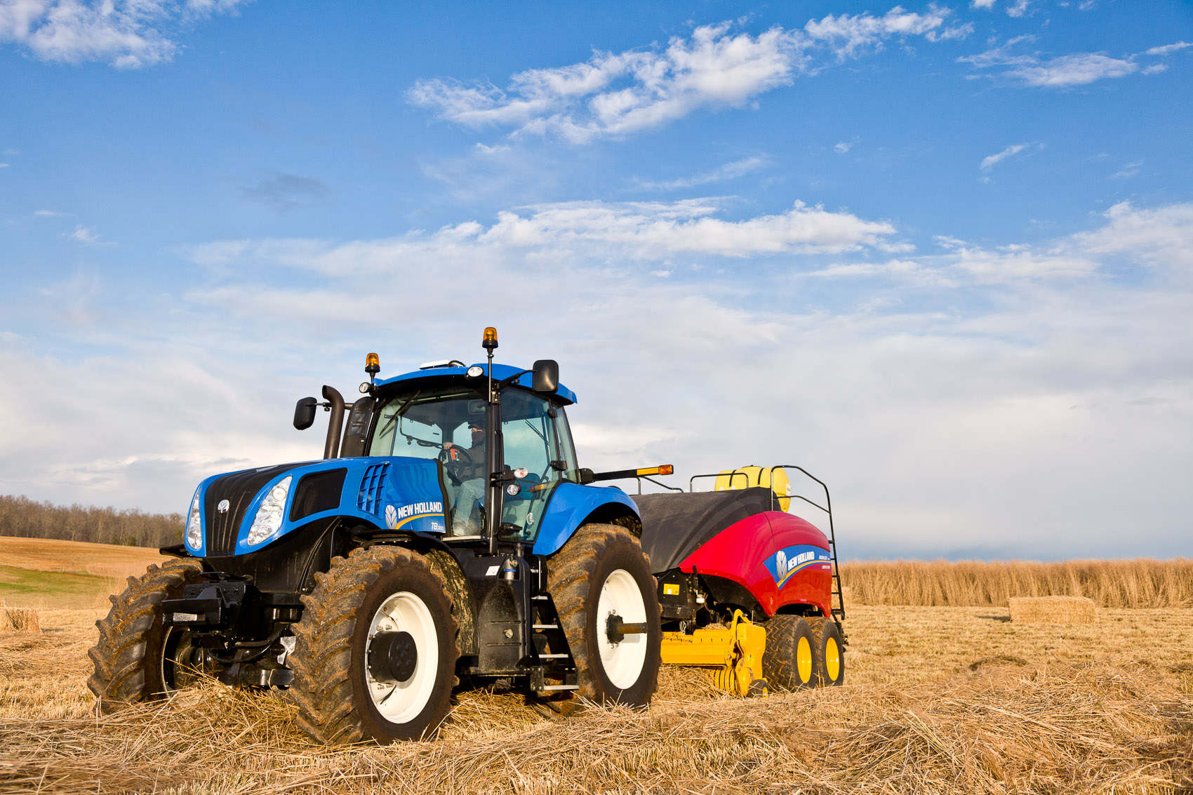 New Holland T8.300 Tractor with BB340 CropCutter Large Square Baler | J. Eldon Zimmerman Photography | Lancaster, PA Agriculture Photographer
