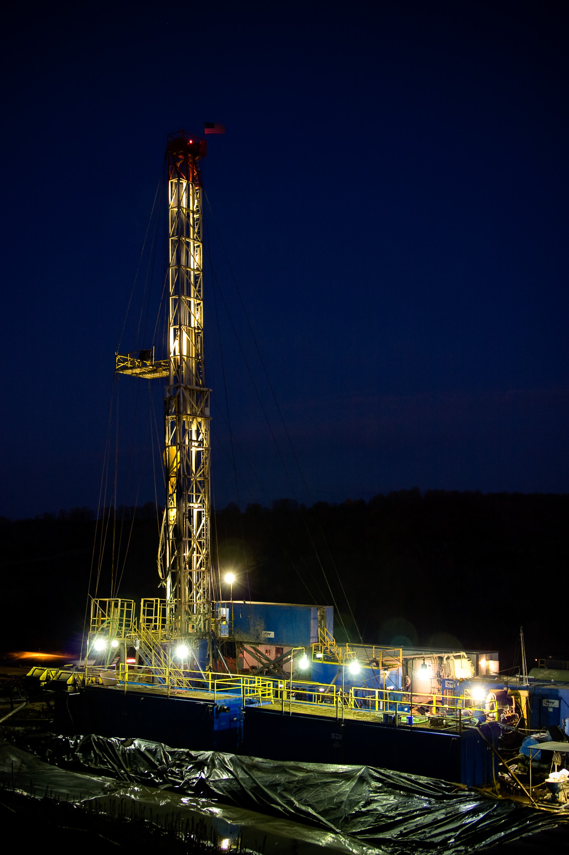 Natural Gas Fracking Drill in Northern Pennsylvania | J. Eldon Zimmerman Photography | Lancaster, PA Industrial Photographer